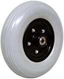 New 8' x 2' (200x50) Heavy Duty Wheel (Each) for Jazzy, Pride, Jet Power and Many Other Standard Wheelchairs. Firm Tread for Easier Rolling (Grey). 5/16' (8 mm) Bearing, 2-3/8' (60 mm) Hub Width