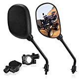 Set of ATV Rear View Mirror, ISSYAUTO 360 Degrees Ball-Type Side Rearview Mirror with 7/8' Handlebar Mount Compatible with Motocycle Scooter Moped Polaris Sportsman Honda ATV Dirt Bike Cruiser Chopper
