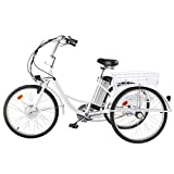 VIRIBUS 15mph Adult Electric Tricycle Mobility Scooter with Large Bike Basket | 26 Inch Electric Trike Bike for Adults | 36V 3 Wheel Electric Bicycle for Women Men Errands Exercise Mobility Fun