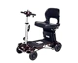 iLiving - i3 Foldable Electric Scooter - Mobility for Seniors and Adults - Alternative to Wheelchair - Portable and Travel-Friendly – Upgraded Seat - 17 Inch, 53 Pounds, Burgundy