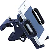 Deluxe Adjustable Mobility Phone Mount for Wheelchairs, Rollators, Scooters, Bikes, Walkers and Baby Carriages