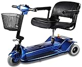 Zipr Xtra 3 Wheel Scooter - 3 Wheel Extended Wheelbase Mobility Scooter - 16' Seat Electric Wheelchair - Portable & Folding Mobility Scooters for Adults, Travel, Seniors, Elderly