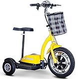 E-Wheels, EW-18 Stand n Ride Scooter 3-Wheel - Yellow