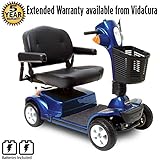 Pride Maxima Heavy-Duty 4-Wheel Mobility Scooter w/ Avail Ext Warr (Blue) Pride 
