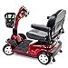 Pride MAXIMA Bariatric 4-wheel HD Electric Scooter Red + Challenger Mobility Trailer Challenger Mobility 